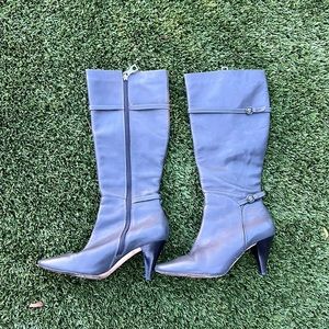 Knee high leather boots